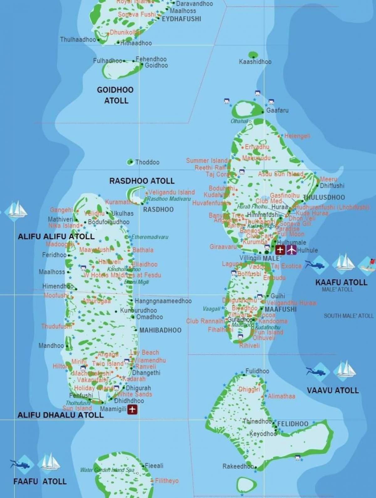 maldives mapa hiriburua