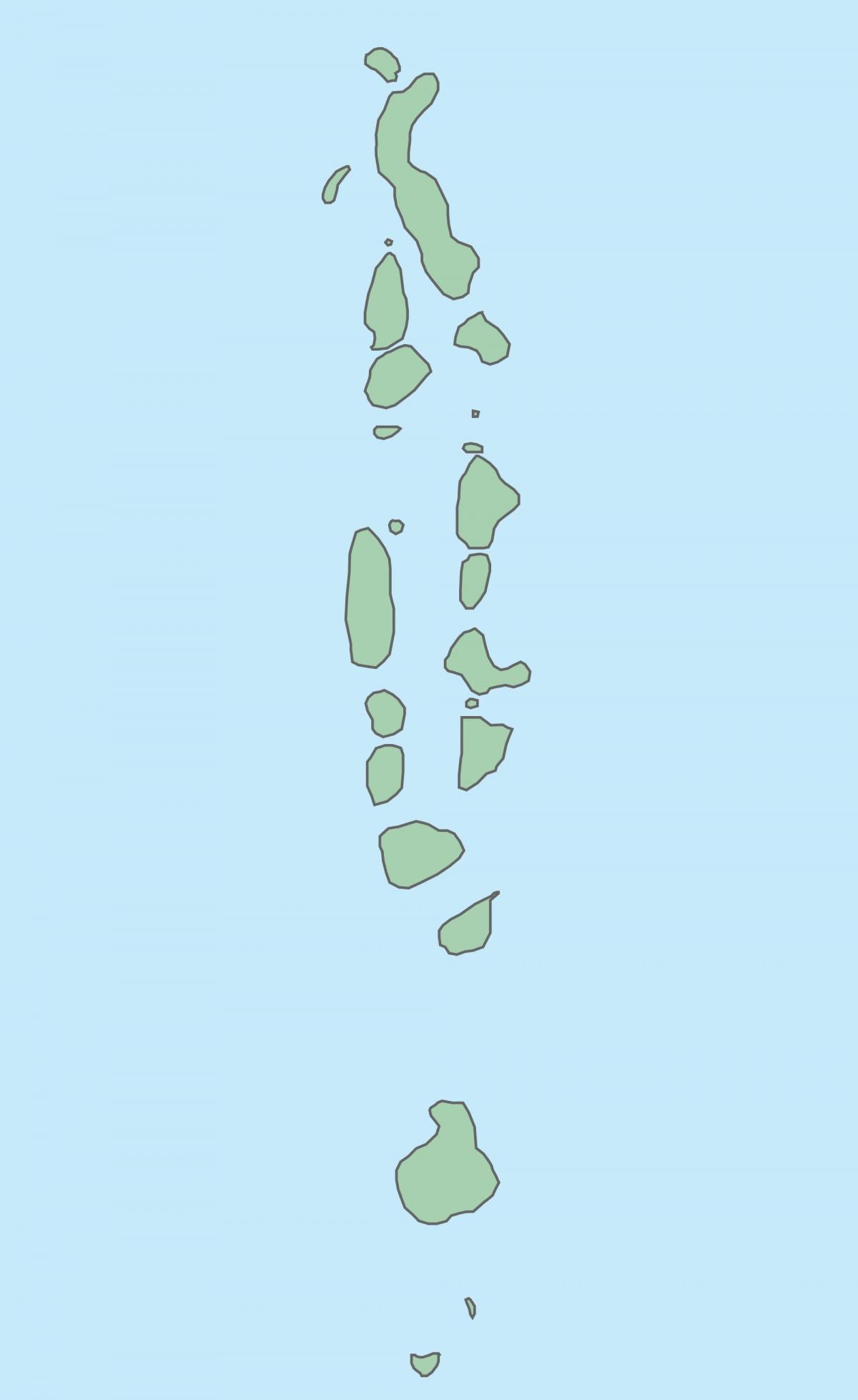 mapa maldives mapa bektorea