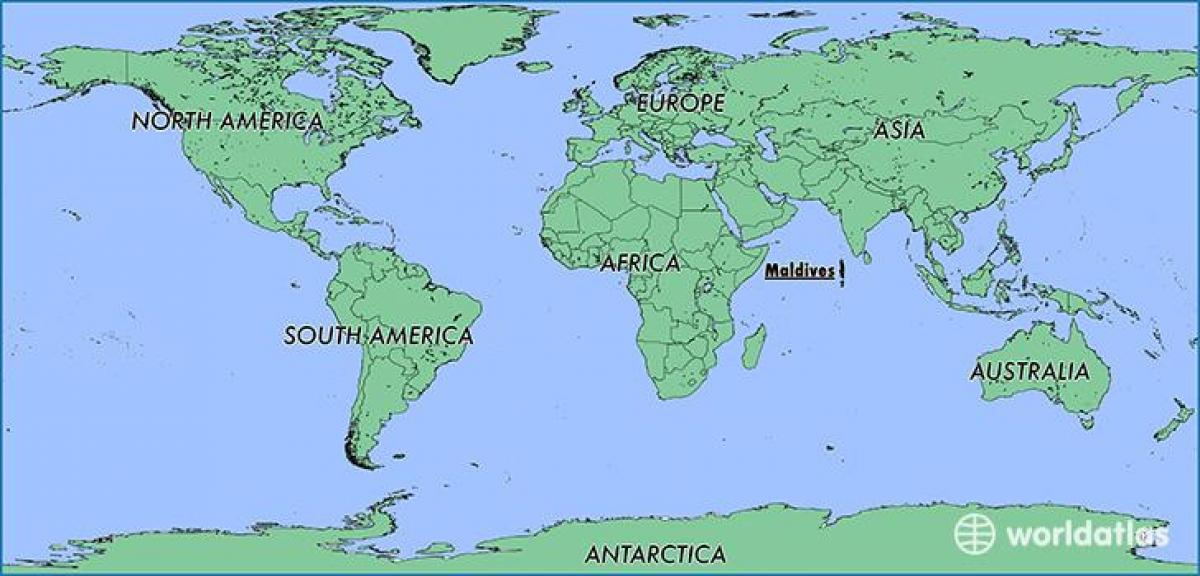 mapa maldives herrialde mugakideetako