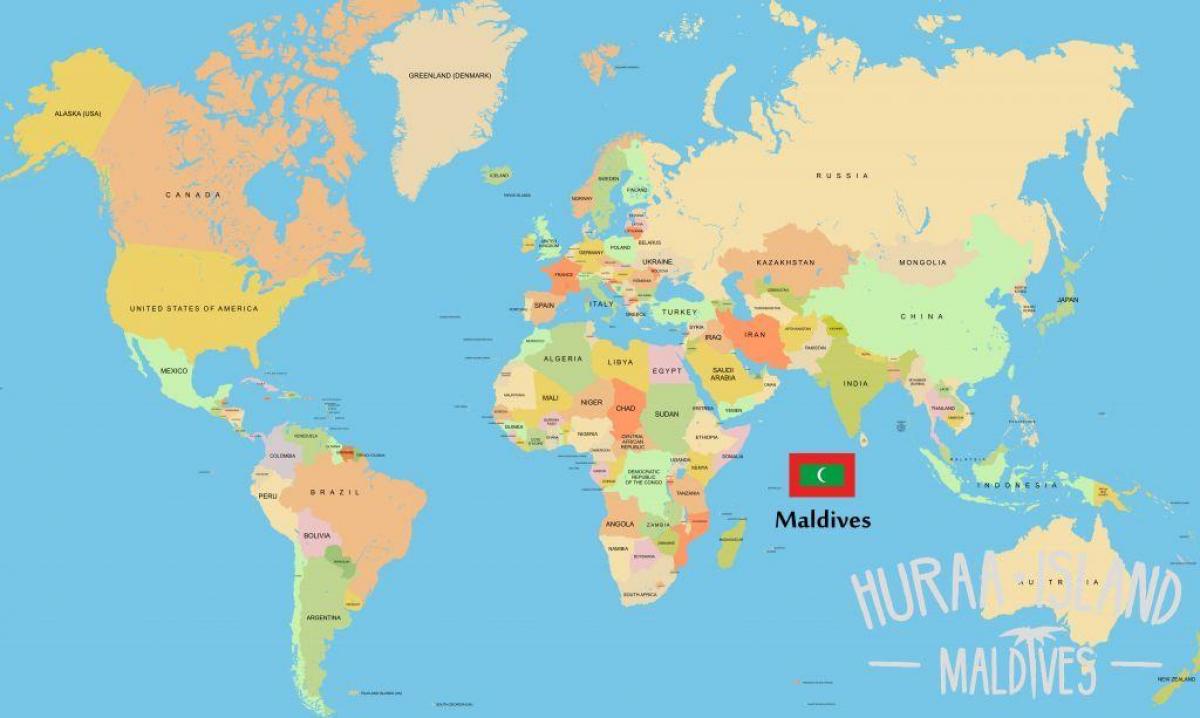 erakutsi maldives munduko mapa