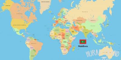 Mapa maldives munduko mapa