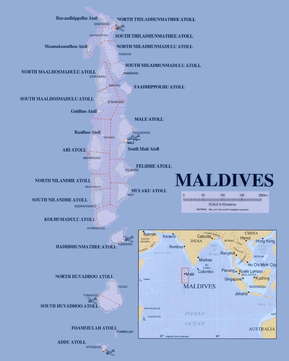 maldives ferry ibilbidea mapa