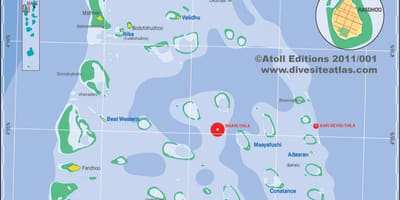 Mapa ari atoll maldives