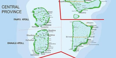 Mapa maldives ferry