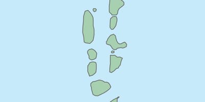 Mapa maldives mapa bektorea