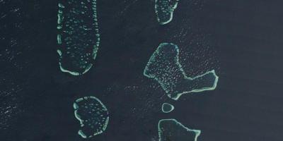 Mapa satelite maldives